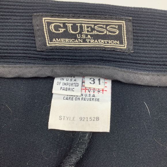 Guess Womens Riding Pants‎ Equestrian Breeches Black Size 31 Made in USA - Picture 6 of 7